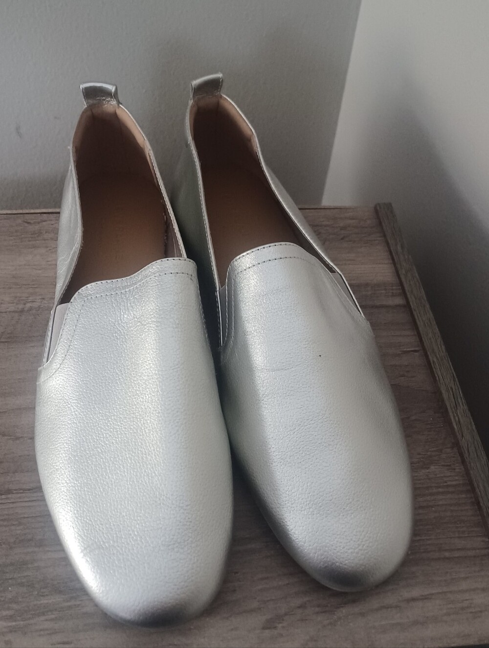 Everlane The Glove Mettalic Shoes Sz 11 Slip On